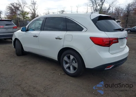 2014 Acura Mdx Technology Package from USA, damaged, VIN 5FRYD3H46EB020972